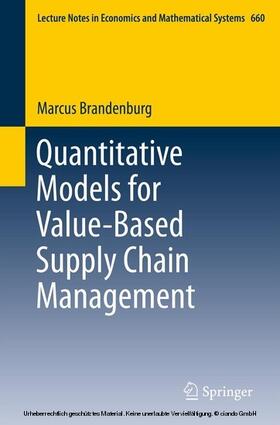Brandenburg |  Quantitative Models for Value-Based Supply Chain Management | eBook | Sack Fachmedien