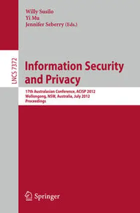 Susilo / Mu / Seberry |  Information Security and Privacy | eBook | Sack Fachmedien