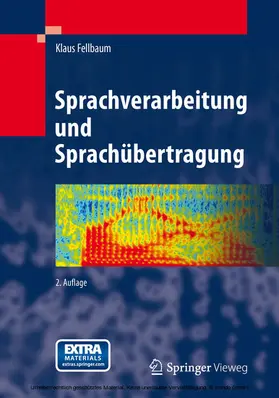 Fellbaum |  Sprachverarbeitung und Sprachübertragung | eBook | Sack Fachmedien