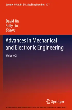 Jin / Lin | Advances in Mechanical and Electronic Engineering | E-Book | www.sack.de