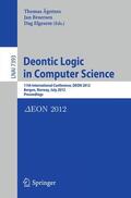 Agotnes / Elgesem / Broersen |  Deontic Logic in Computer Science | Buch |  Sack Fachmedien