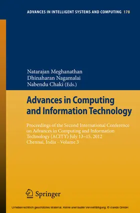 Meghanathan / Nagamalai / Chaki | Advances in Computing and Information Technology | E-Book | sack.de