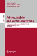 Li / Ruehrup / Papavassiliou |  Ad-hoc, Mobile, and Wireless Networks | Buch |  Sack Fachmedien