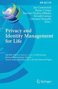 Camenisch / Crispo / Russello |  Privacy and Identity Management for Life | Buch |  Sack Fachmedien
