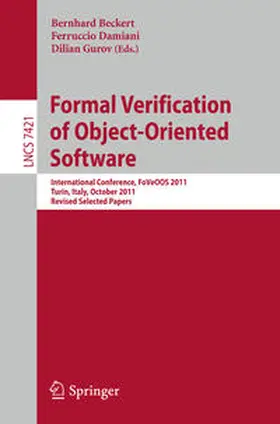 Beckert / Damiani / Gurov |  Formal Verification of Object-Oriented Software | eBook | Sack Fachmedien