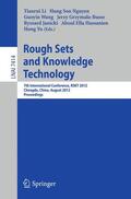 Li / Nguyen / Wang |  Rough Sets and Knowledge Technology | Buch |  Sack Fachmedien
