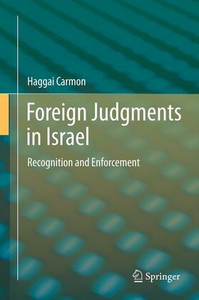 Carmon | Foreign Judgments in Israel | E-Book | sack.de