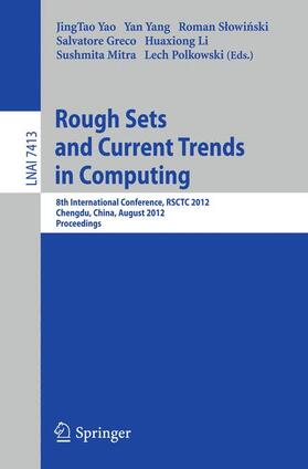Yao / Yang / Slowinski |  Rough Sets and Current Trends in Computing | Buch |  Sack Fachmedien