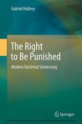 Hallevy |  The Right to Be Punished | eBook | Sack Fachmedien
