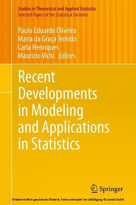 Oliveira / da Graça Temido / Henriques | Recent Developments in Modeling and Applications in Statistics | E-Book | sack.de