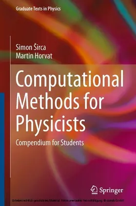 Sirca / Horvat |  Computational Methods for Physicists | eBook | Sack Fachmedien
