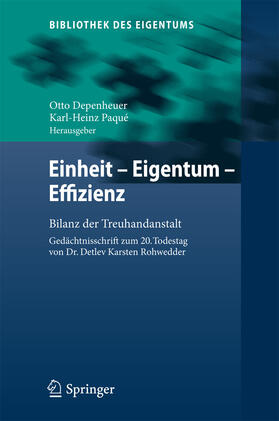 Depenheuer / Paqué | Einheit - Eigentum - Effizienz | E-Book | sack.de