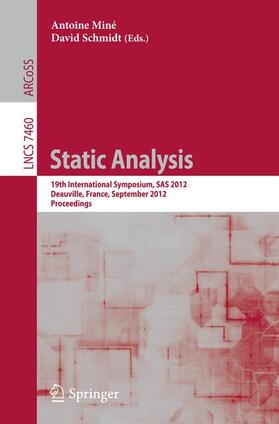 Schmidt / Mine | Static Analysis | Buch | 978-3-642-33124-4 | sack.de