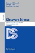Ganascia / Petit / Lenca |  Discovery Science | Buch |  Sack Fachmedien