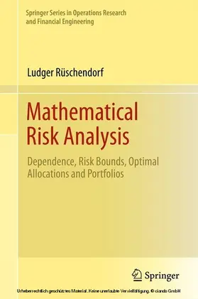 Rüschendorf | Mathematical Risk Analysis | E-Book | sack.de