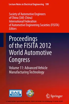 SAE-China / FISITA |  Proceedings of the FISITA 2012 World Automotive Congress | eBook | Sack Fachmedien