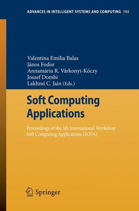 Balas / Fodor / Jain |  Soft Computing Applications | Buch |  Sack Fachmedien