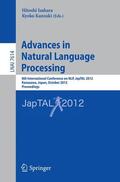 Kanzaki / Isahara |  Advances in Natural Language Processing | Buch |  Sack Fachmedien