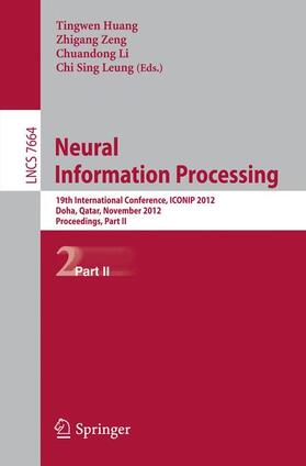 Huang / Leung / Zeng | Neural Information Processing | Buch | 978-3-642-34480-0 | sack.de