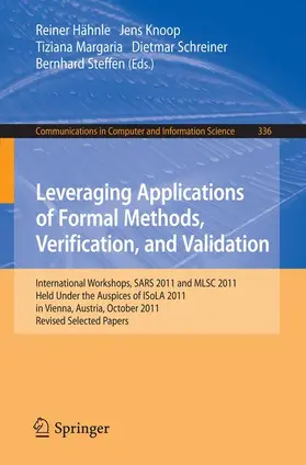 Hähnle / Knoop / Steffen |  Leveraging Applications of Formal Methods, Verification, and Validation | Buch |  Sack Fachmedien