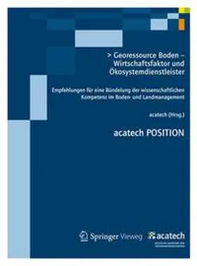 acatech |  Georessource Boden – Wirtschaftsfaktor und Ökosystemdienstleister | Buch |  Sack Fachmedien