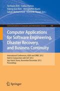 Kim / Ramos / Slezak |  Computer Applications for Software Engineering, Disaster Recovery, and Business Continuity | Buch |  Sack Fachmedien