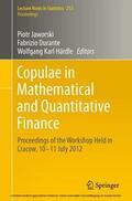 Jaworski / Durante / Härdle |  Copulae in Mathematical and Quantitative Finance | eBook | Sack Fachmedien