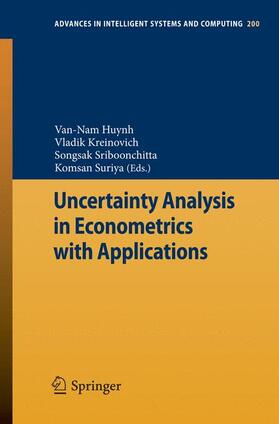 Huynh / Suriya / Kreinovich |  Uncertainty Analysis in Econometrics with Applications | Buch |  Sack Fachmedien