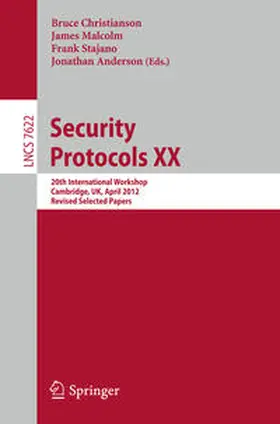 Christianson / Malcolm / Stajano | Security Protocols XX | E-Book | sack.de