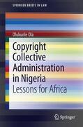 Ola |  Copyright Collective Administration in Nigeria | Buch |  Sack Fachmedien