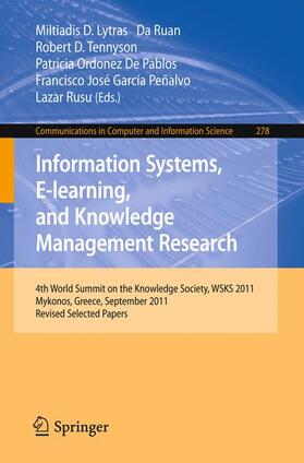 Lytras / Ruan / Rusu |  Information Systems, E-learning, and Knowledge Management Research | Buch |  Sack Fachmedien