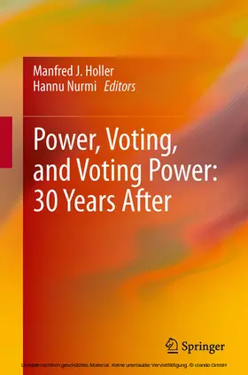 Holler / Nurmi | Power, Voting, and Voting Power: 30 Years After | E-Book | sack.de