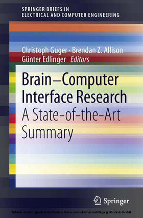 Guger / Allison / Edlinger | Brain-Computer Interface Research | E-Book | sack.de