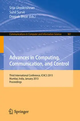 Unnikrishnan / Surve / Bhoir |  Advances in Computing, Communication, and Control | eBook | Sack Fachmedien