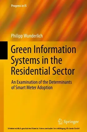 Wunderlich | Green Information Systems in the Residential Sector | E-Book | sack.de