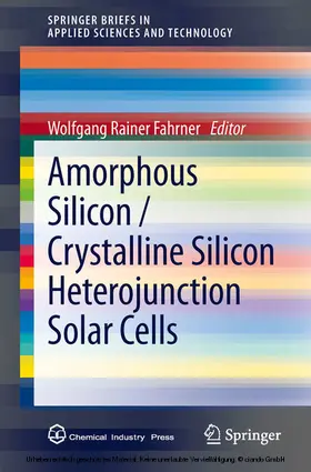Fahrner | Amorphous Silicon / Crystalline Silicon Heterojunction Solar Cells | E-Book | www.sack.de