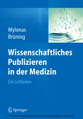 Mylonas / Brüning | Wissenschaftliches Publizieren in der Medizin | E-Book | sack.de