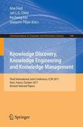 Fred / Filipe / Dietz |  Knowledge Discovery, Knowledge Engineering and Knowledge Management | Buch |  Sack Fachmedien