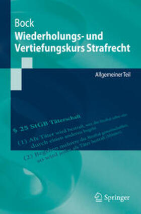 Bock | Wiederholungs- und Vertiefungskurs Strafrecht | E-Book | sack.de