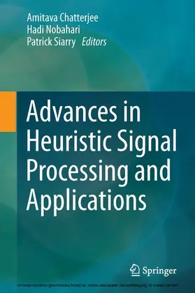 Chatterjee / Nobahari / Siarry | Advances in Heuristic Signal Processing and Applications | E-Book | sack.de