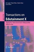 Pan / Cheok / Urban |  Transactions on Edutainment X | Buch |  Sack Fachmedien