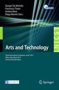 De Michelis / Bernini / Tisato |  Arts and Technology | Buch |  Sack Fachmedien