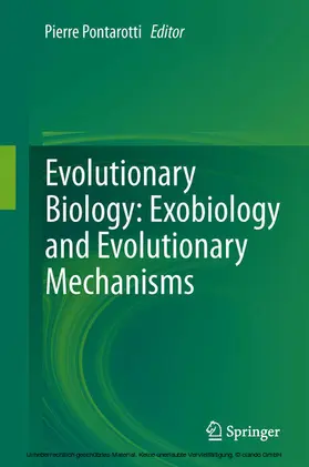 Pontarotti | Evolutionary Biology: Exobiology and Evolutionary Mechanisms | E-Book | www.sack.de