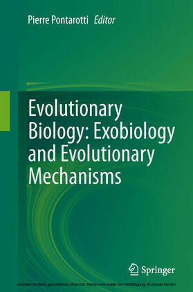 Pontarotti | Evolutionary Biology: Exobiology and Evolutionary Mechanisms | E-Book | sack.de