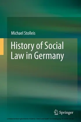 Stolleis | History of Social Law in Germany | E-Book | www.sack.de