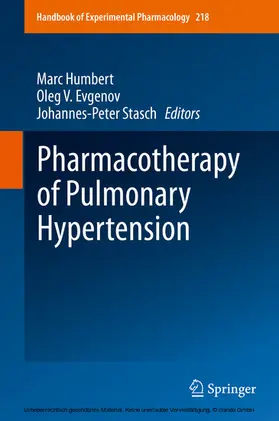 Humbert / Evgenov / Stasch | Pharmacotherapy of Pulmonary Hypertension | E-Book | sack.de