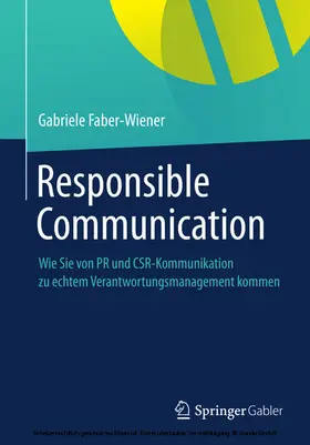 Faber-Wiener | Responsible Communication | E-Book | sack.de