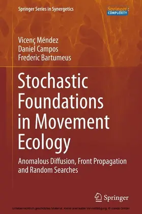 Méndez / Campos / Bartumeus | Stochastic Foundations in Movement Ecology | E-Book | sack.de