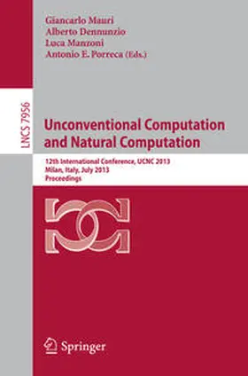 Mauri / Porreca / Dennunzio |  Unconventional Computation and Natural Computation | Buch |  Sack Fachmedien