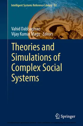 Dabbaghian / Mago | Theories and Simulations of Complex Social Systems | E-Book | sack.de